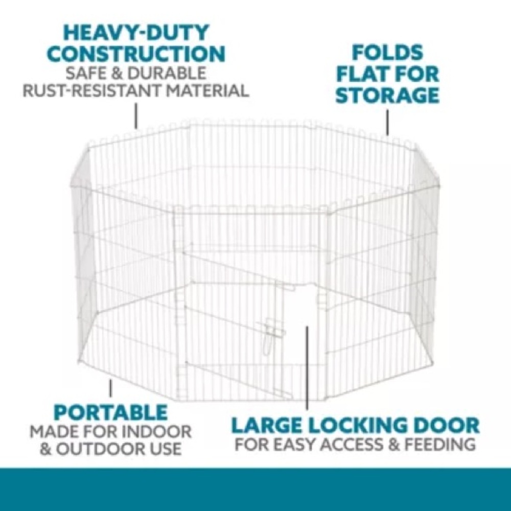 Small pet play pen exercise pen
